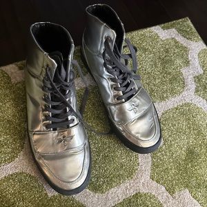 Creative Recreation Silver High Top Sneakers
